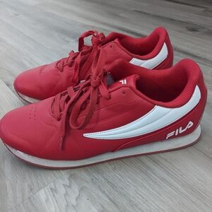 Fila Volari Men's Red White Sneakers‎ Size 8